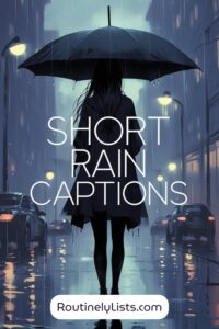 Rain Captions and short quotes for Instagram