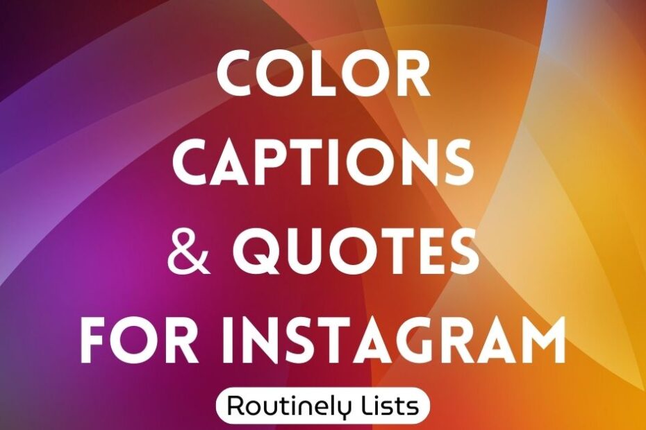 Color captions and quotes for Instagram