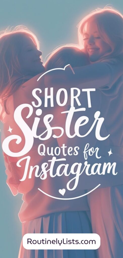 Sister Captions and short quotes for Instagram