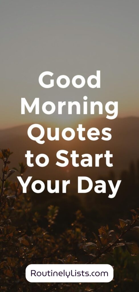 Good Morning quotes