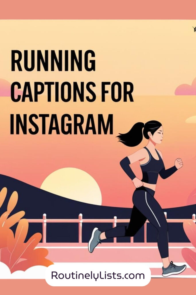 Running captions and short quotes for Instagram