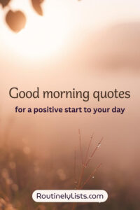Good Morning quotes