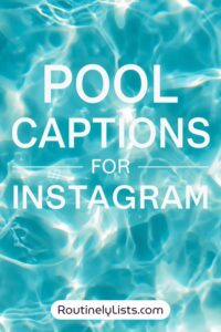 pool captions and short quotes for Instagram