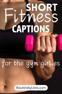 Fitness captions for the fit gym girls for Instagram